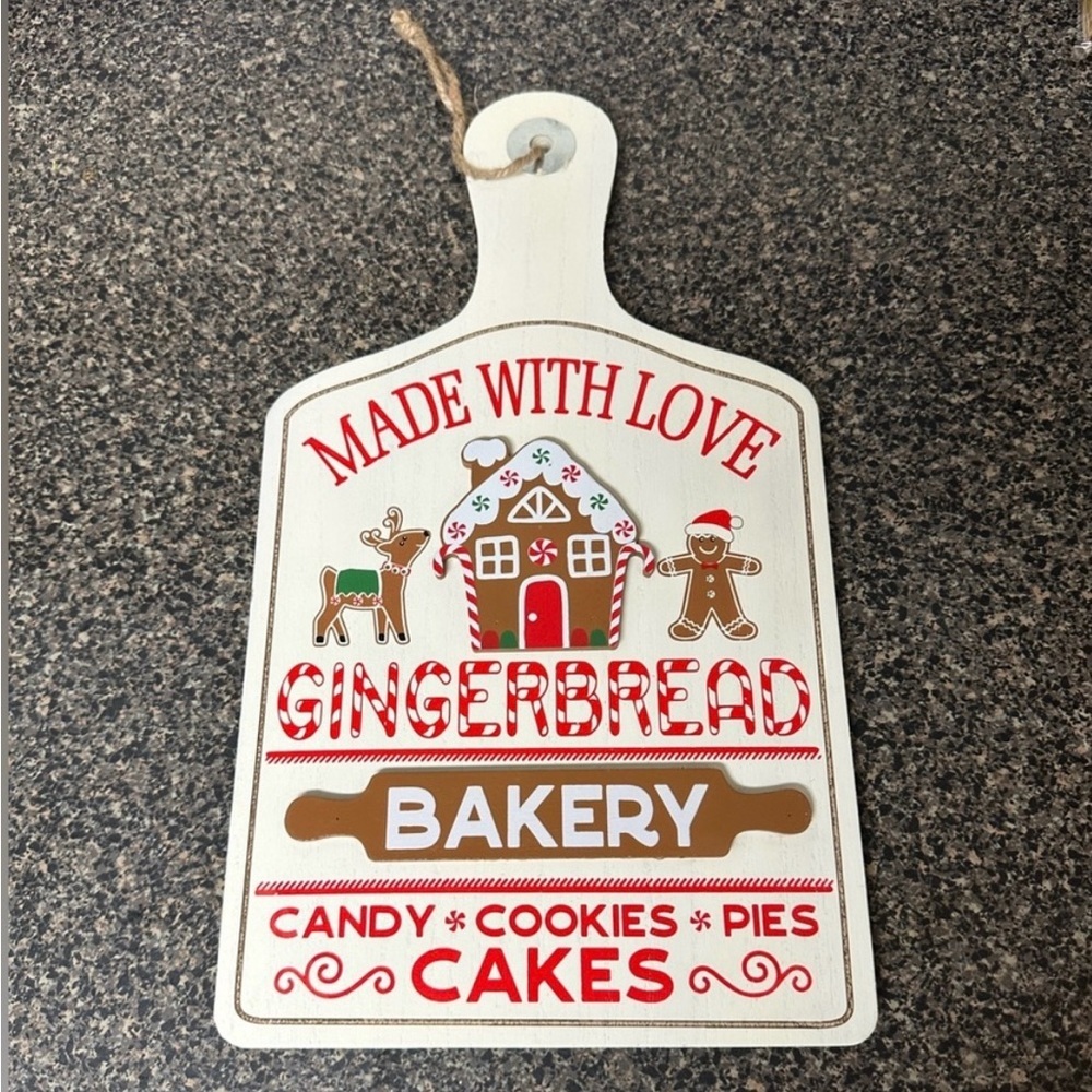 Gingerbread Cutting Board Wood Wall Decor